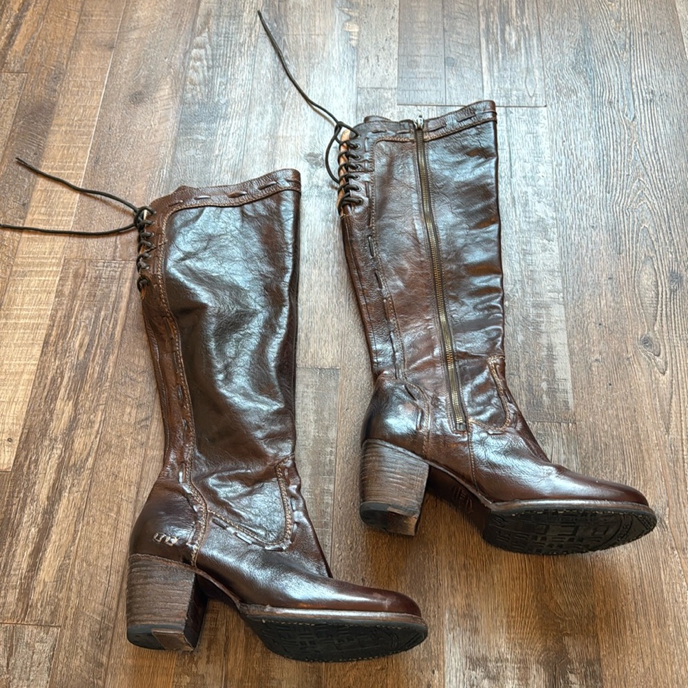 BED|STU Fortune Boots Brown Heeled Boots